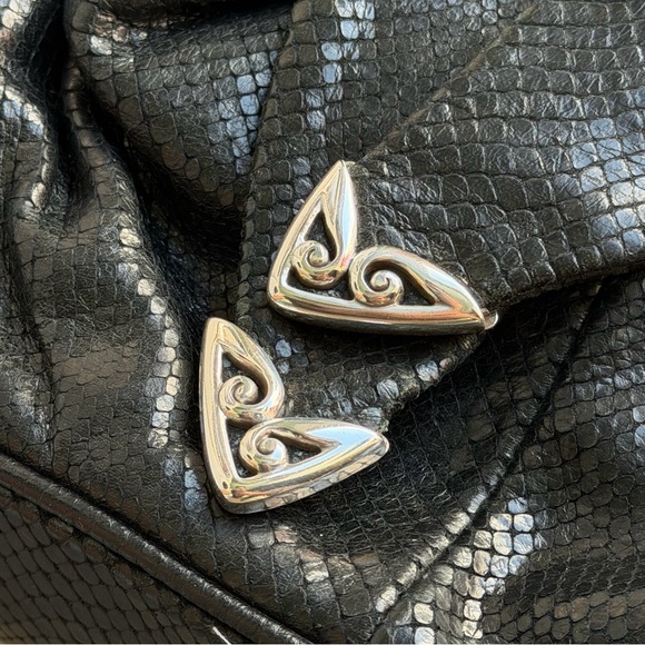 Brighton Black snake Textured Shoulder Bag - Picture 6 of 13